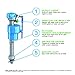 Danco HFX320 HydroFix Toilet Repair Kit for 3-inch Flush Valve Toilets, Fix Running, Noisy, and Leaky Toilets