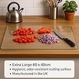 Completely Clear & Flat Float Glass Worktop Saver - by Pearl Glass (60 x 40cm) - Image 2