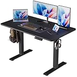 BIZUM 40x24 Inch Electric Standing Desk with Memory Presets, Quiet Motor Height Adjustable Stand Up Desk for Home Office & Gaming, Ergonomic Sit Stand Workstation，Black