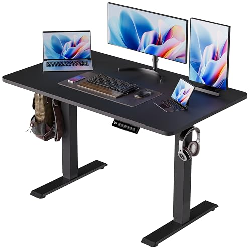 BIZUM 40x24 Inch Electric Standing Desk with Memory, Black