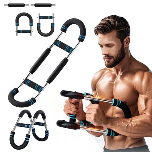 Twister Armtrainer, 60-110LB Verstellbares Unterarmtrainer mit 3 Stufen, Portable Power Twister Stange mit abnehmbarem Design Twister Armtrainer, 60-110LB Verstellbares Unterarmtrainer mit 3 Stufen, Portable Power Twister Stange mit abnehmbarem Design