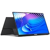 AUSDOM 15.6ポータブルノートパソコンモニター:FHD 1080P 15.6インチポータブルセカンドスクリーン外部トラベルモニター、HDMI USB-C電源エクストラモバイルコンピュータセカンダリディスプレイ ノートパソコンMacBook用