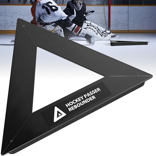 JUGGHOME Hockey Extreme Triangle Passer Rebounder Frame- Heavy Duty Hockey Training Equipment for Passing, Shooting, and Stickhandling Skills,Use On and Off The Ice-26 inch Passing Slot
