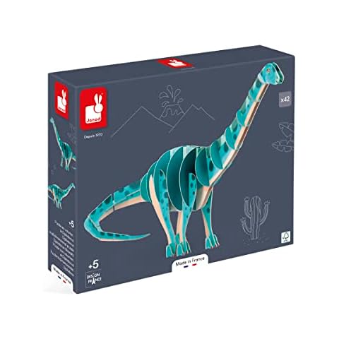 Janod Diplodocus Dinosaur 3D Puzzle for Kids Cover