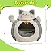 Baoblaze Cat House Pet Bed Anti Slip Bottom Convenient Soft for Winter Accessory Gifts Comfortable Versatile Warm Cat Shelter Supplies, Gray L