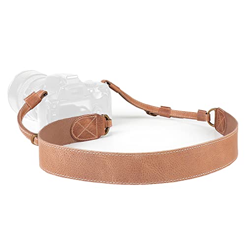 MegaGear Sierra Series - Correa para cámara - De Cuero Genuino, para Hombro o Cuello