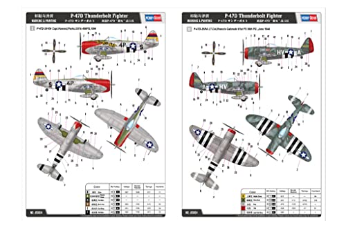 Hobby Boss Easy Assembly P-47D Thunderbolt Fighter Airplane Model Building Kit - Image 7