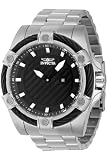 Invicta Men's Bolt 52mm Stainless Steel Quartz Watch, Silver (Model: 46872)