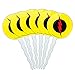The Flash Reverse Flash Logo Cupcake Picks Toppers Decoration Set of 6