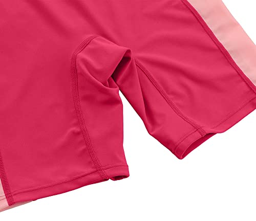 Image of DUSISHIDAN Boys Girls One Piece Short Sleeves Rash Guard Swimsuit