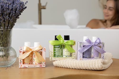 Accentra - Duschset Frauen Geschenkset HONEY JASMINE in schöner Geschenkbox - 2-teiliges Pflegeset mit Duschgel und Bodylotion - Wellness Geschenk Set zum Valentinstag, Muttertag & Geburtstag