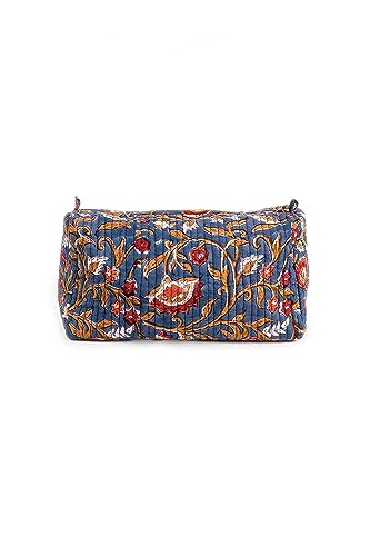 Image of Block N Style's Travel Hanging Toiletry Bag Pouch Dopp Kit for Men and Women Organizer for Cosmetics, Makeup Brushes, Jewelry, Shaving Tools and Travelling Accessories - Dark Blue