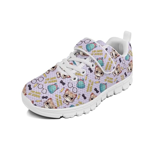 Boys Sports Sneakers Kids Girls Breathable Strap Athletic Tennis Shoes Lightweight Non Slip Running Shoes US 11-152