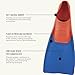 FINIS Long Floating Swim Fins - Training Fins for All Ages - Improves Kick Technique & Body Position - Red/Blue - M