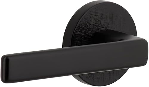 Miniatura 1 de Viaggio Circolo Roseta de lino con palanca Lusso en negro satinado - Apertura a la izquierda