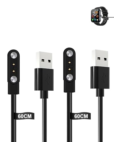Cables de carga para reloj inteligente MFVLP D16 accesorio magnético USB pack de 2 unidades estables