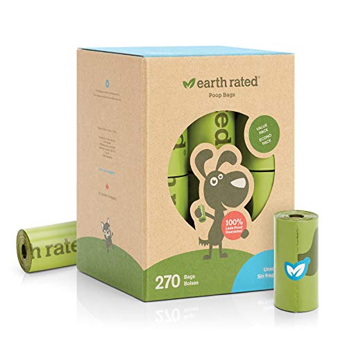 Earth Rated Dog Poo Bag Refill Rolls and Grooming Wipes Bundle, 270 Leak Proof and Extra Thick Waste Bags and 100 Plant Based Grooming Wipes, Unscented - Image 3