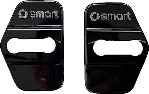 VALKEM 4 Pezzi Coperchio della Serratura della Portiera dell'auto per Smart 450, Coperture protettive a Prova di Polvere e Acqua Antiruggine Decorazione,A