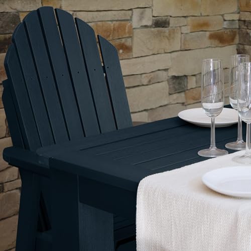 Image of Highwood AD-CNA44-FBE Hamilton 5 Piece Square Counter Height Dining Set, Federal Blue