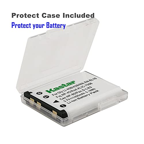 Kastar CHL-4B-DLI63-I 4-Pack Battery And Lcd Ac Charger Compatible With Sealife Reefmaster Dc-1200 thumb #1