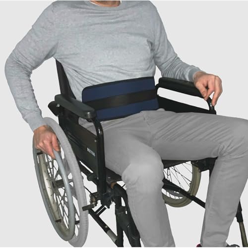 Gar Medical Cinturón Abdominal Silla de Ruedas XXL- Talla Extra Grande 290Cm con Cierre de Clip con Alta Protección Anti-Caídas y Talla Ajustable.