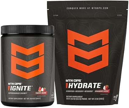 MTN OPS Ignite Tigers Blood + Hydrate Strawberry Coconut Bundle