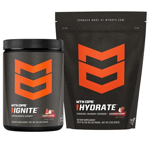 MTN OPS Ignite Tigers Blood + Hydrate Strawberry Coconut Bundle