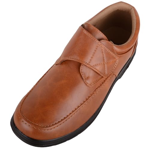 Zapatos cómodos de hombre en piel sintética con diseño elegante para el trabajo formal