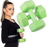 Springos Juego de mancuernas hexagonales para mujer,5 kg