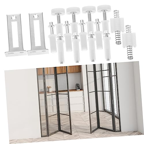LIFKOME Kit de Herrajes para Puertas Plegables 16 Piezas con Pivote y Rodillo, Repuesto para Puertas de Acordeón y Clóset, Instalación Fácil, Ideal para Hogar y Oficina miniatura 7