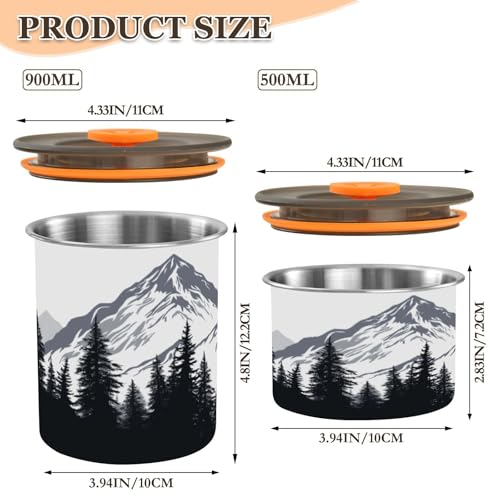 Bote hermético para café de acero inoxidable Blueangle 30oz miniatura 2