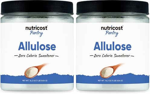 Nutricost Allulose Sweetener (1 LB) - KETO Sugar, 0 Calorie, Low Carb, Natural Sugar Alternative, Crystalline Powder…: retailer-supplied image