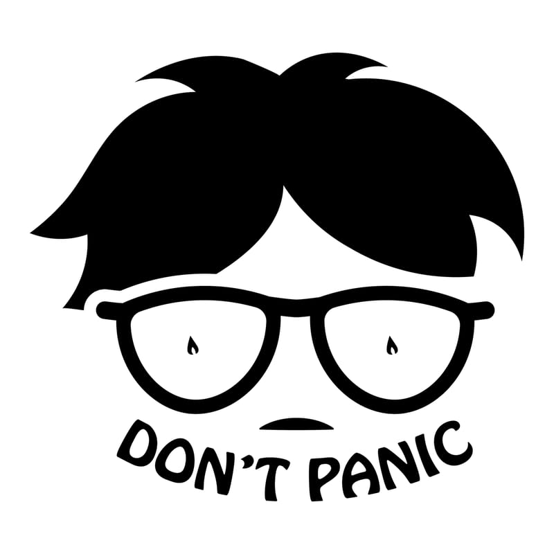 Messages d'espoir poster A2 sur toile toile Do not Panic spirituelle