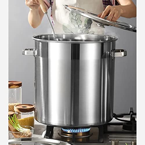 Olla clásica de acero inoxidable de 35x35 cm ideal para grandes guisos 5