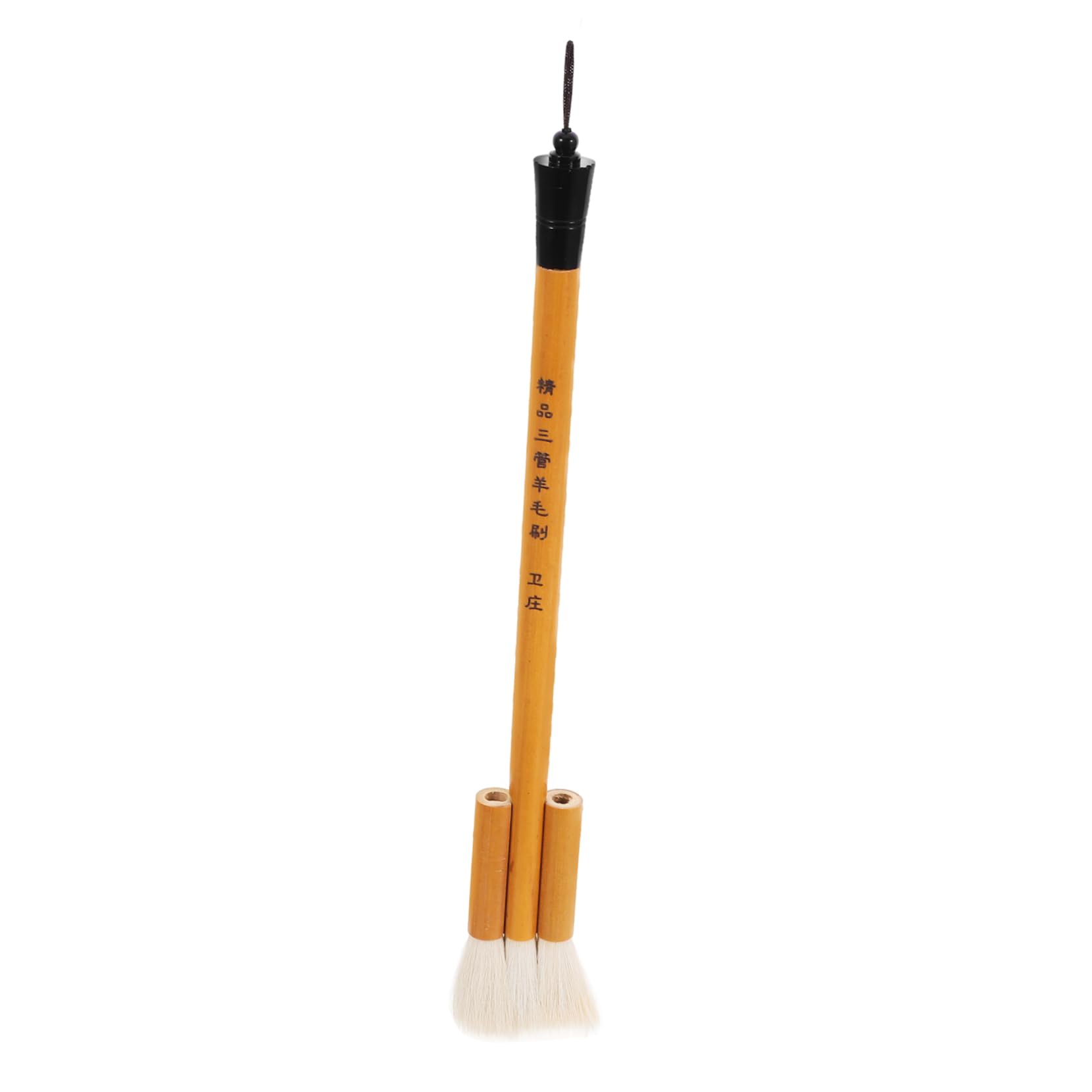 DOITOOL 5 Piezas cepillo de lana brocha cepillo de arte doméstico pequeño pintar de pintura conveniente pincel de dibujo portátil de arte escolar pincel multifunción bambú