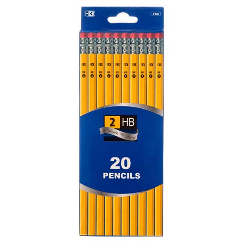 New 338465 Pencil 20ct W Eraser Hb Bazic 24 Desertcart INDIA - Main Image