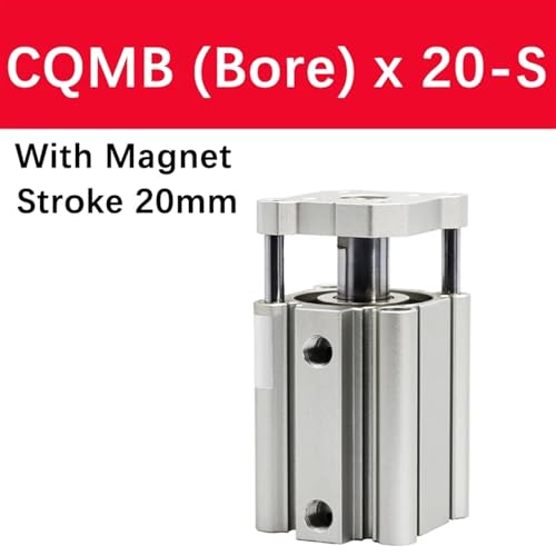 Vérin pneumatique compact CQMB32 anti-flexion pour guidage machine