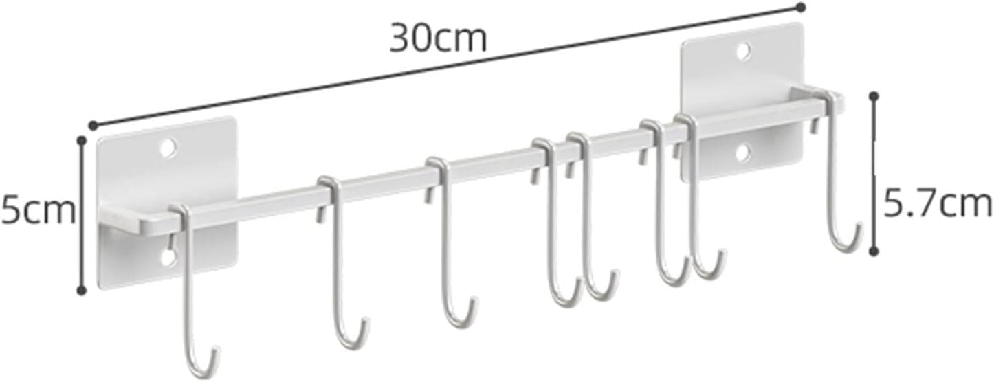 Utensil Rack,Kitchen Hanging Rail,Wall Mounted Utensil Racks,Kitchen Hanging Rail,Kitchen Utensil Holder,Kitchen Utensil Holder Rack, Wall Mounted Pots and Pans Hanging Rack, Lid Cooking Utensil Hange