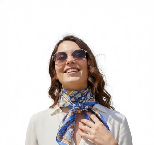 Image of Silk Head Scarf for Women - Luxury Satin Silk Hair Scarf, Soft Bandana Wrap for Sleeping, Hair Protection & Styling