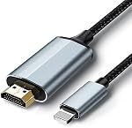 Lulaven Lumière à HDMI Adaptateur • 1080P HD • HDMI Câble pour iPhone à TV • Compatible avec iPhone14, 13, 12 & YouTube à TV Produit • 6.6FT/2m