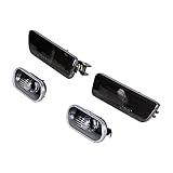 1 Pair Clear Fender + Smoke Bumper Side Marker Light Compatible with 1999-2005 VW Jetta MK4 1999-2003 VW Golf MK4