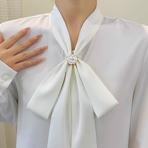 Image of 2 Pcs Scarf Ring Clips for Women Metal Shirt Tightener Cinch Buckle for Silk Scarf Shawl Blouse Sweater T Shirt Clothing Accessories