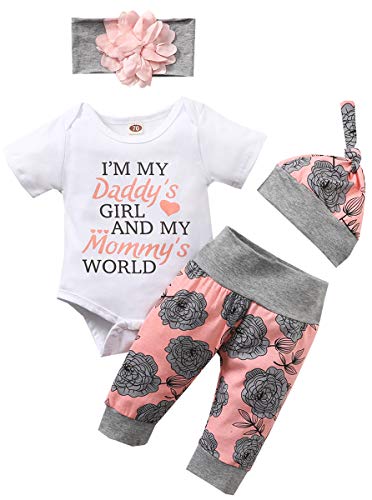 Newborn Baby Girl Clothes Infant Baby Ruffle Romper +Pants + Headband 3 PCS Outfits Set