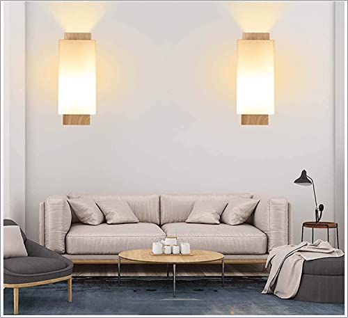 Lámpara LED de dormitorio que elimina la fatiga visual con madera japonesa 3
