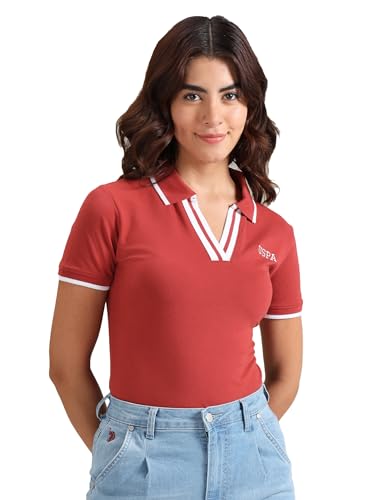 Image of U.S. Polo ASSN. Women's Cotton Slim Fit T-Shirt