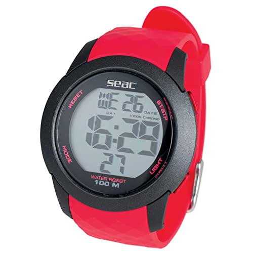 SEAC 8002908435948, Ordenadores De Natación Unisex Adult, Rojo (Red), Estándar
