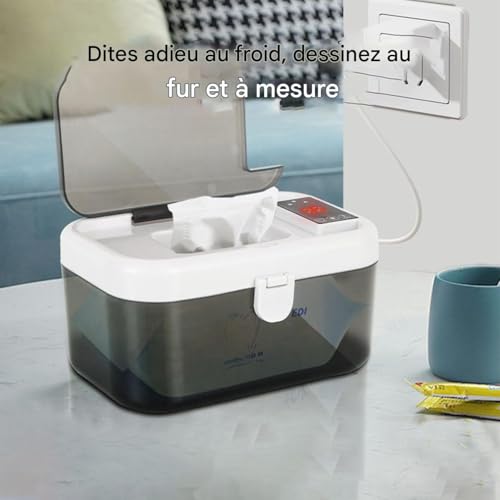 Chauffage de lingettes USB portable avec éclairage LED intégré