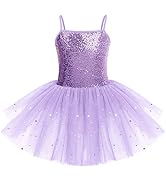 ODASDO Girls' Two-Piece Ballet Dress and Tutu Set for Ages 3-10