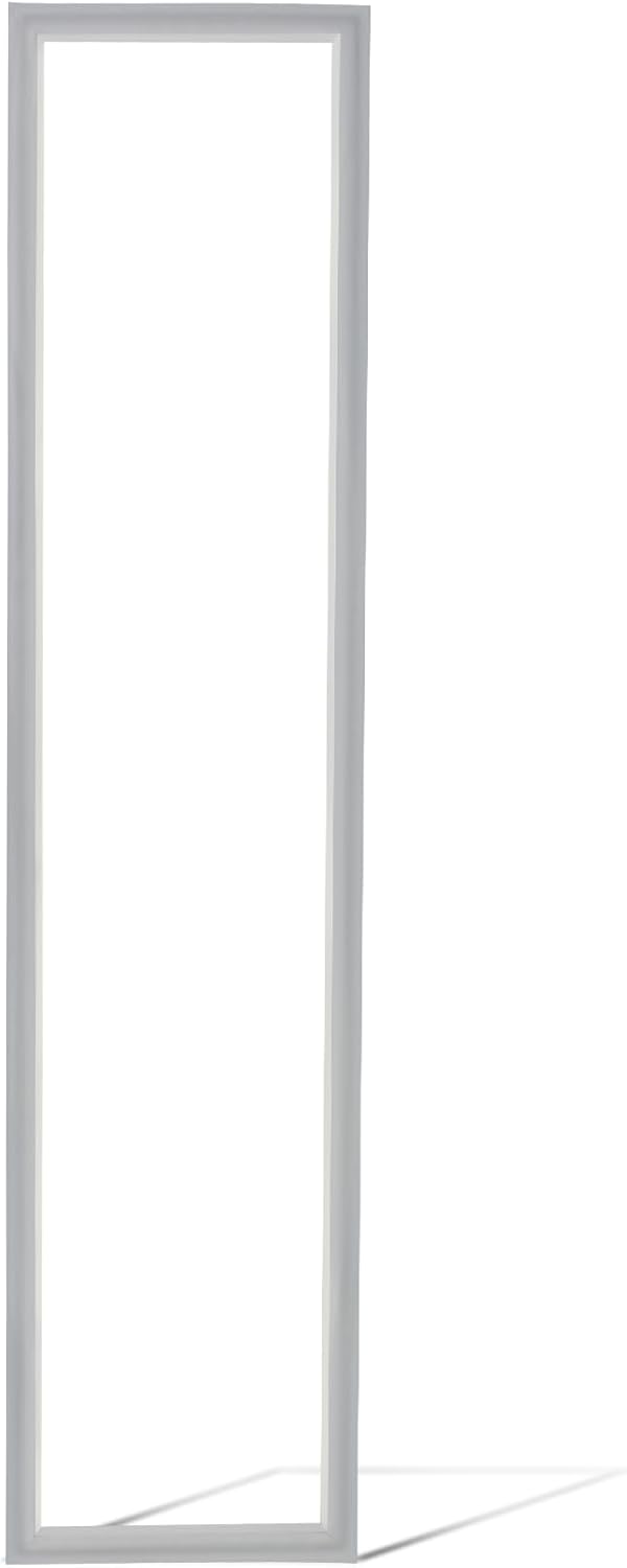 2159082 Refrigerator Door Seal, Freezer Door Gasket Compatible with Whirlpool Kenmore, Grey 15 x 62" Freezer Gasket Replacement 2171186 2181894 W10911422