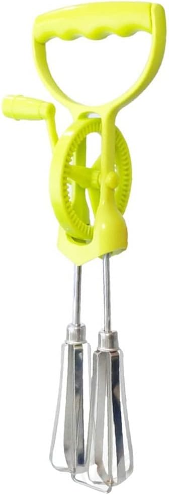 Household Stainless Steel Multifunctional Rotary Manual Egg Beater Mixer Kitchen Egg (Color : A Size : As the picture shows)